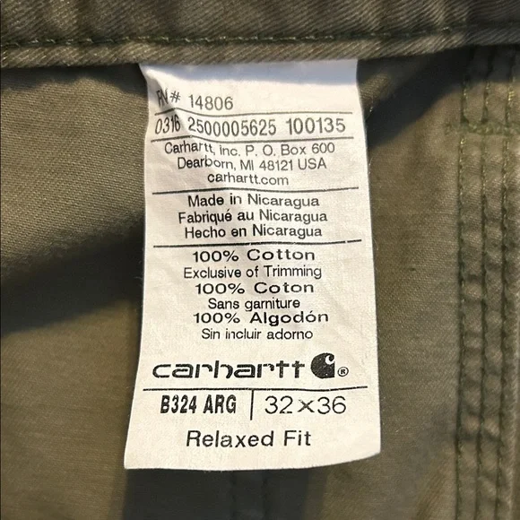 Carhartt Sage Green Utility Pants